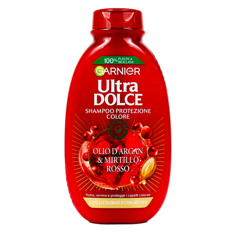 GARNIER ULTRA DOLCE SHAMPOO OLIO D'ARGAN & MIRTILLO ROSSO