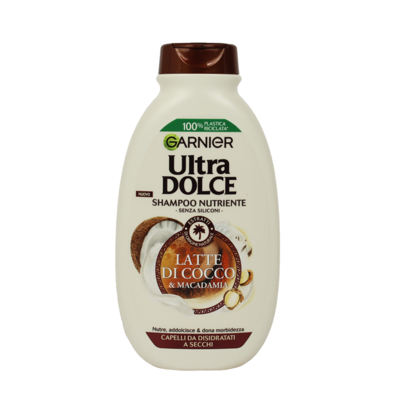 GARNIER ULTRA DOLCE SHAMPOO LATTE DI COCCO E MACADAMIA