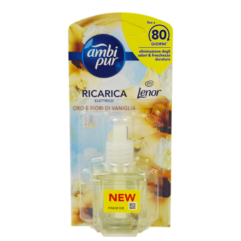 FRAGRANZA PER DIFFUSORE REGOLABILE AMBI PUR ORO E FIORI DI VANIGLIA