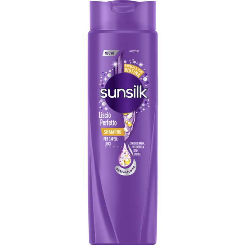 SUNSILK SHAMPOO LISCIO PERFETTO FORMULA CON BIOTINA