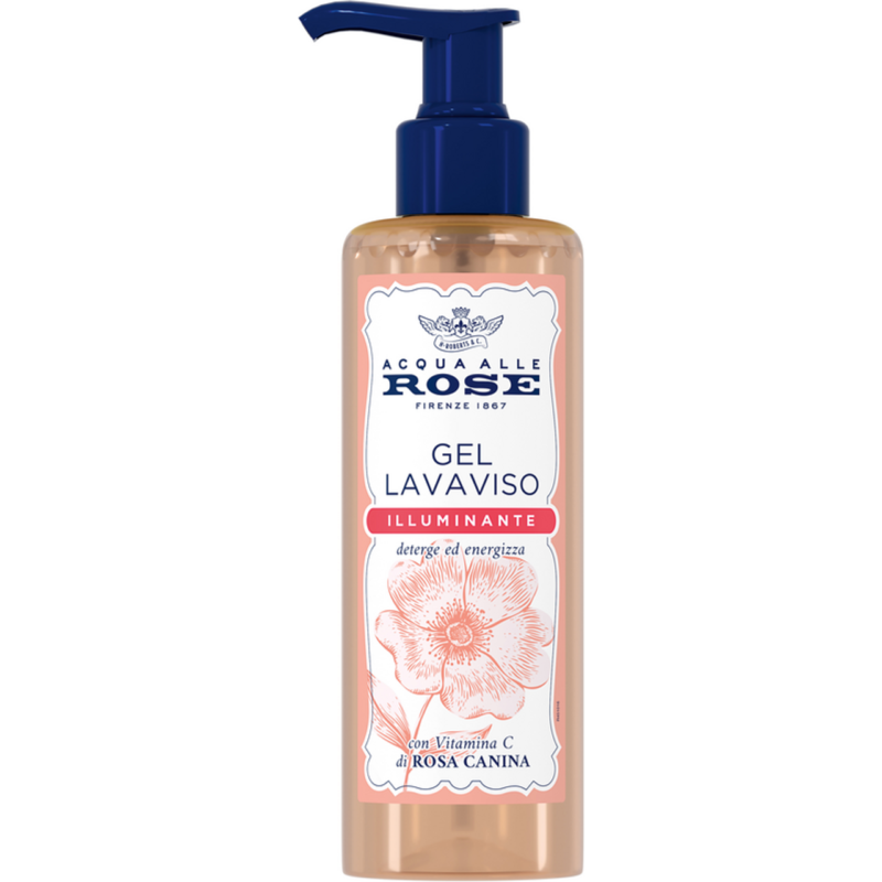 ACQUA ALLE ROSE GEL LAVAVISO DETERGE ED ENERGIZZA CON VITAMINA C DI ROSA CANINA