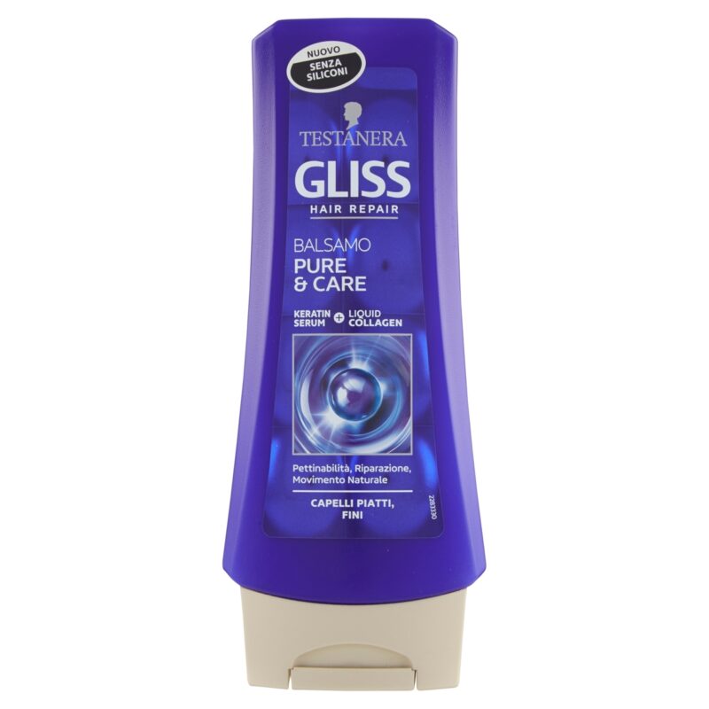 BALSAMO GLISS PURE & CARE PER CAPELLI PIATTI E FINI