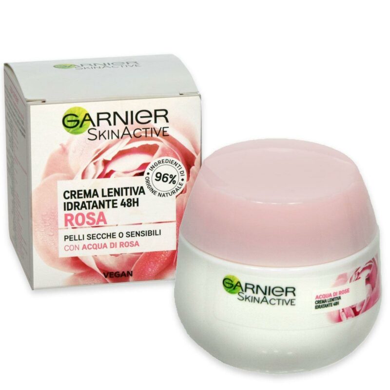 GARNIER CREMA LENITIVA IDRATANTE CON ACQUA DI ROSA