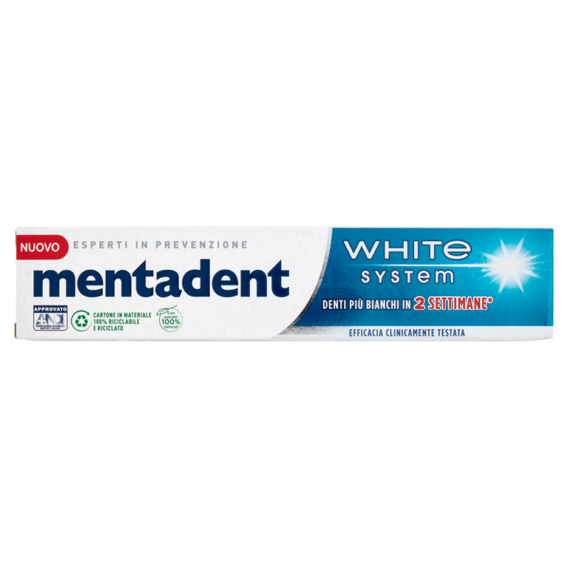 DENTIFRICIO MENTADENT WHITE SYSTEM