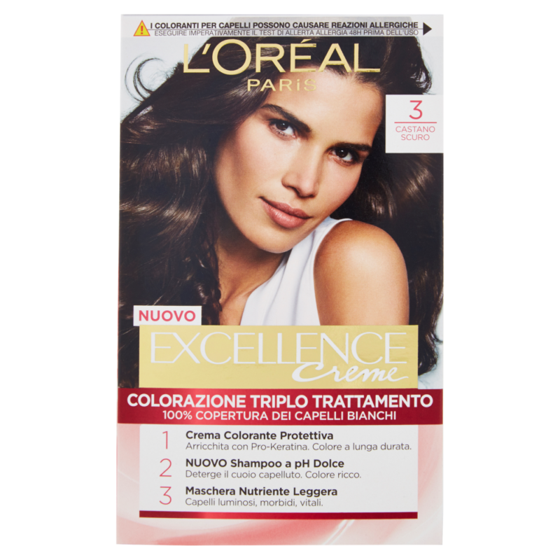 L'OREAL EXCELLENCE CREME 3 CASTANO SCURO
