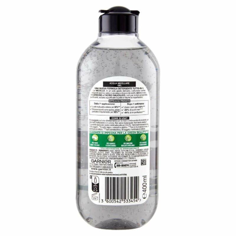 GARNIER  SKINACTIVE  ACQUA MICELLARE GEL PURIFCANTE - immagine 2