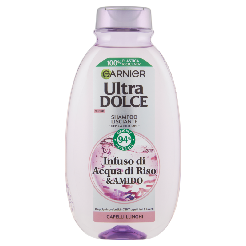 GARNIER ULTRA DOLCE SHAMPOO INFUSO DI ACQUA DI RISO E AMIDO