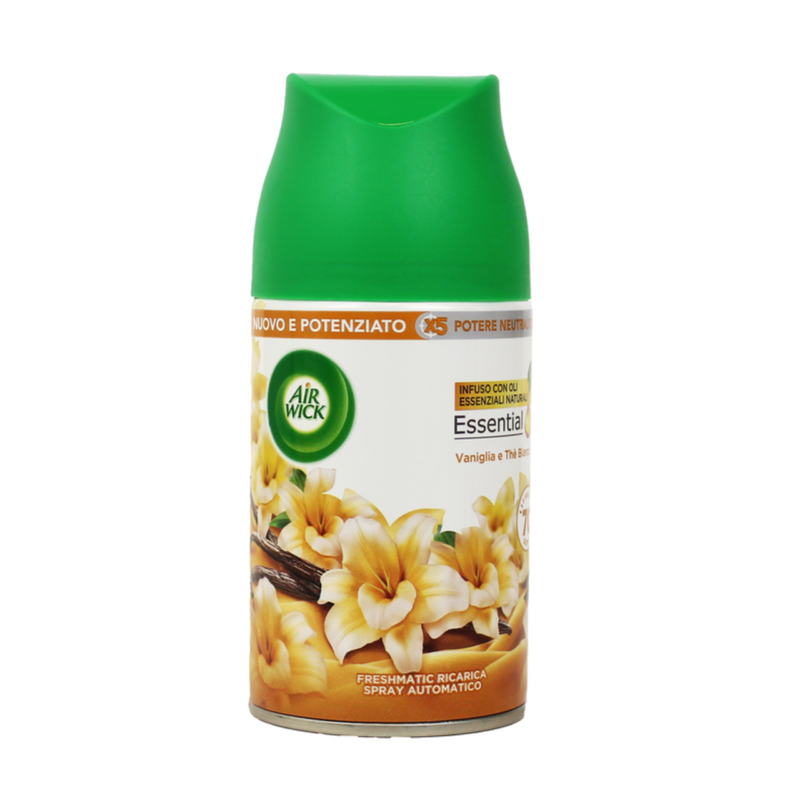 AIR WICK FRESHMATIC RICARICA PURE VANIGLIA E THE' BIANCO