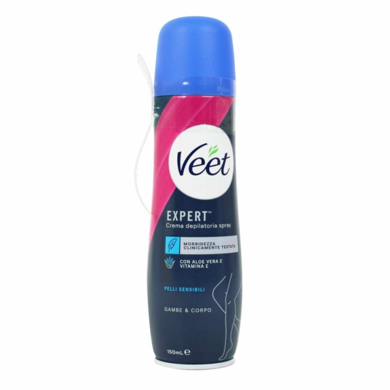 VEET CREMA DEPILATORIA SPRAY PELLI SENSIBILI CORPO E GAMBE