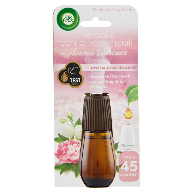 AIR WICK DIFFUSORE RICARICA OLI PEONIA E GELSOMINO