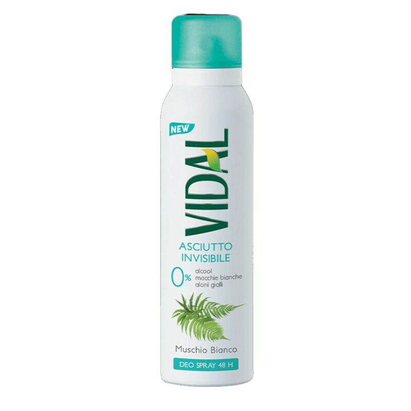 VIDAL DEODORANTE SPRAY ASCIUTTO INVISIBLE MUSCHIO BIANCO