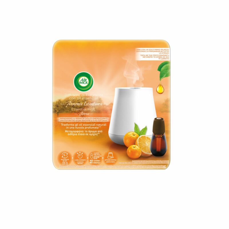AIR WICK DIFFUSORE ARMONIA ISTANTANEA CON OLI MANDARINO E ARANCIA