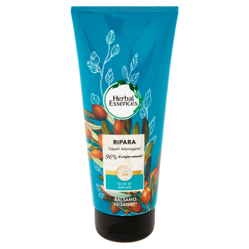 HERBAL ESSENCES BALSAMO VEGANO CAPELLI DANNEGGIATI OLIO DI ARGAN