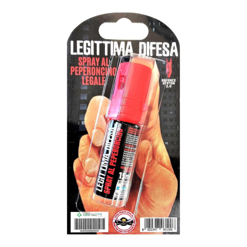 SPRAY PEPERONCINO DIFESA PERSONALE